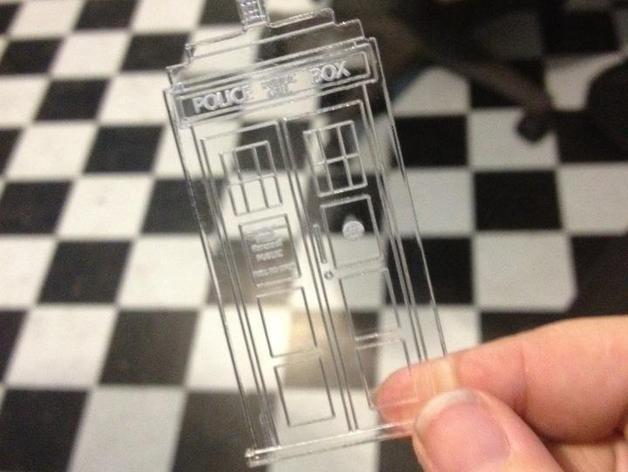 TARDIS Xmas Tree Ornament for a laser cutter by TARDIS-In-A-Teacup – Thingiverse
