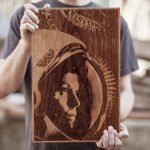 laser cut wood posters