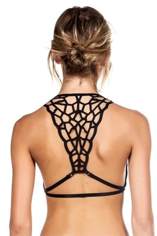 Fitness Gyms Outfits : Laser Cut Away Bralette…